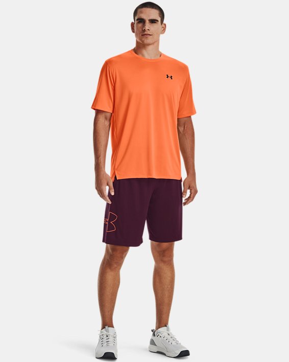 Men's UA Tech™ Vent Short Sleeve, Orange, pdpMainDesktop image number 2